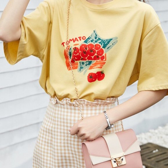 NEW PU Leather Small Fashion Slung Mobile Bag With Contrast Lock Chain - Picture 7 of 10